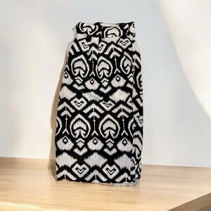 ⭐️Sans Souci size small black & white pants w/ pockets/belt loop/button & zipper